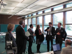 Intensive Gespräche in derAkademie