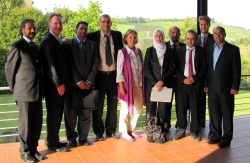 Palästinensische Delegation und Akademieleitung